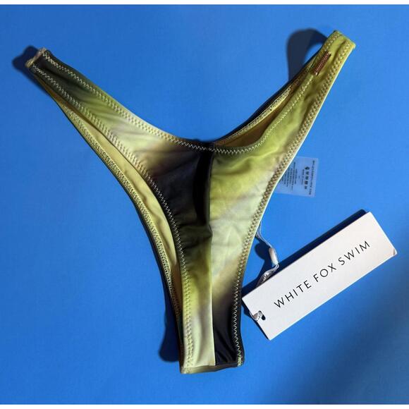 White Fox Boutique Evergreen Bikini - Tuscany Top (S) + Belmont Bottoms (XS) NEW - Picture 3 of 9